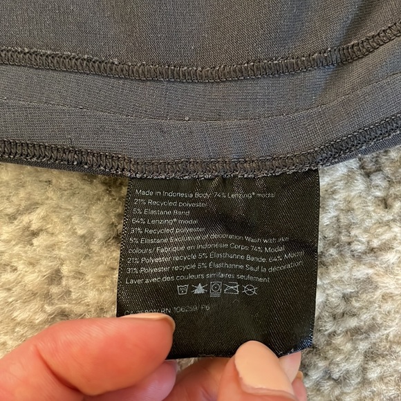 Lululemon Grey Modal Maxi Dress - Side Slits - Racerback - size 6/8 - Picture 8 of 8